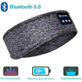 Gray Bluetooth sleep headband with built-in wireless speakers