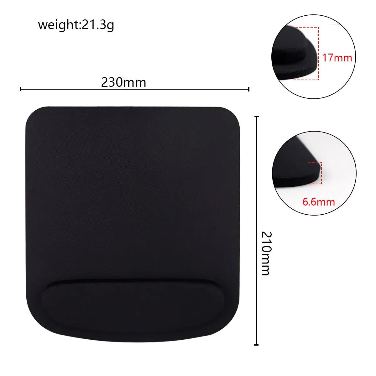 EVA Foam Wrist Mouse Pad Wrist Mouse Pad Learning Mouse Pad Office Mouse Pad Thick Sponge Mouse Gaming for Office Accessories