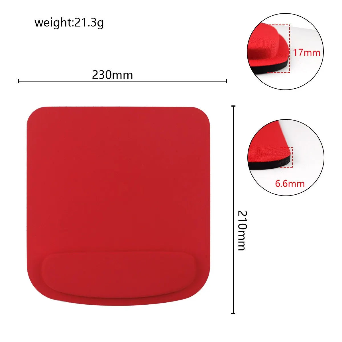 EVA Foam Wrist Mouse Pad Wrist Mouse Pad Learning Mouse Pad Office Mouse Pad Thick Sponge Mouse Gaming for Office Accessories