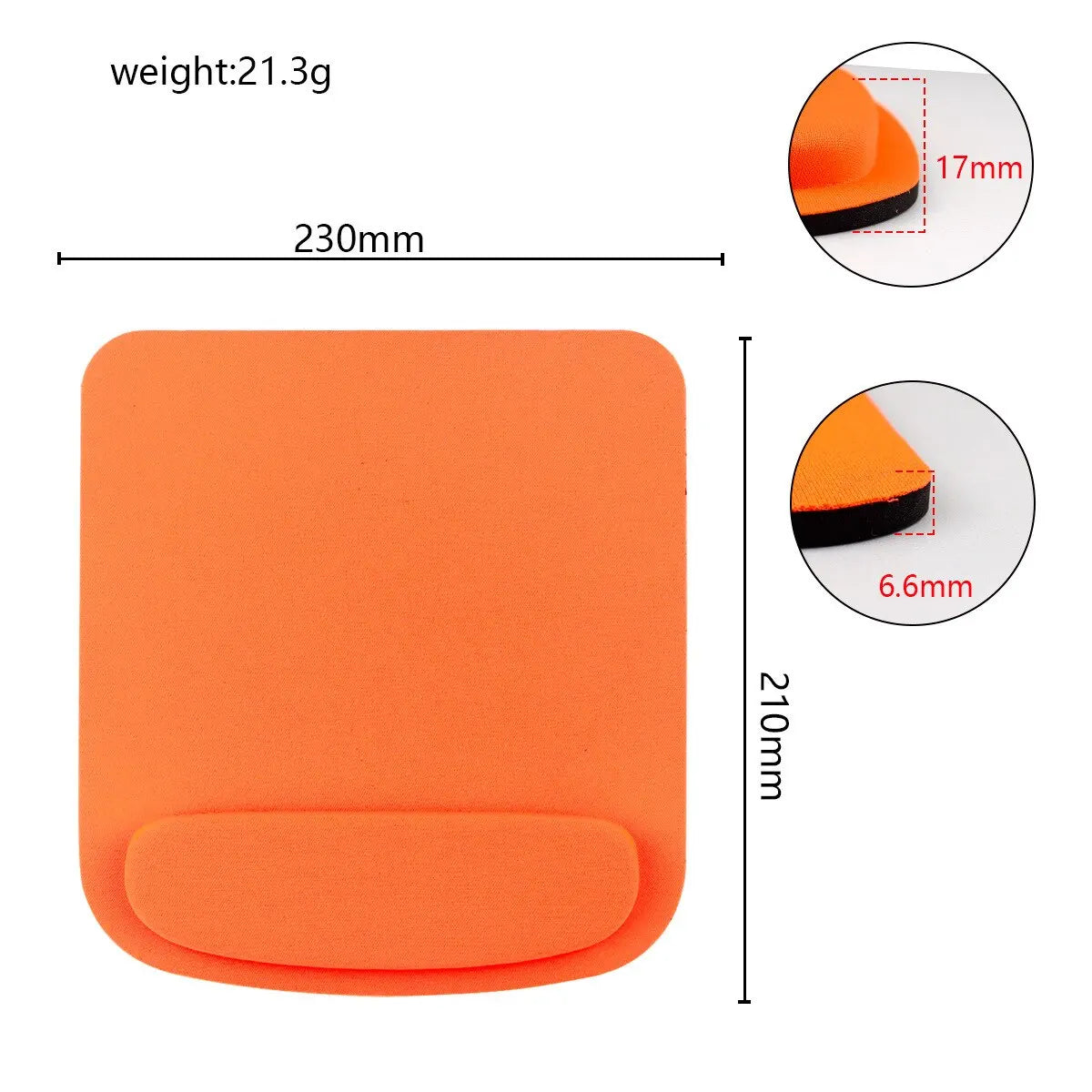 EVA Foam Wrist Mouse Pad Wrist Mouse Pad Learning Mouse Pad Office Mouse Pad Thick Sponge Mouse Gaming for Office Accessories