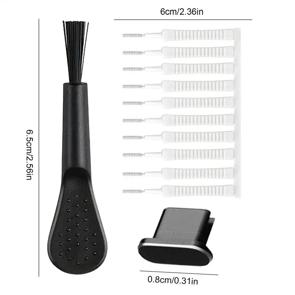 13PCS Cell Phone Port Cleaning Brush Portable Phone Cleaning Kit Reusable Cleaning Brush for Headphones Phone Speaker