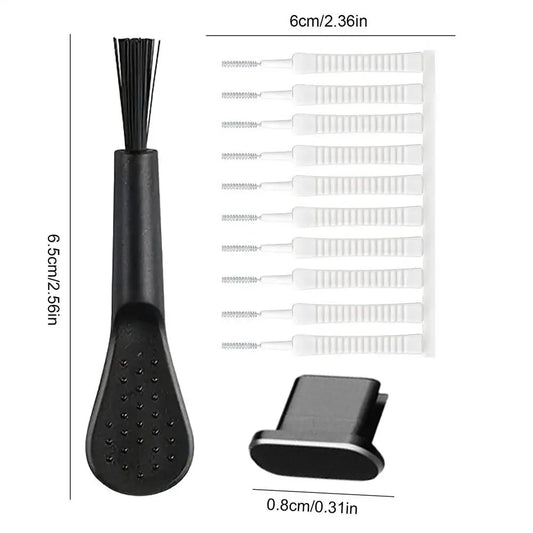 13PCS Cell Phone Port Cleaning Brush Portable Phone Cleaning Kit Reusable Cleaning Brush for Headphones Phone Speaker