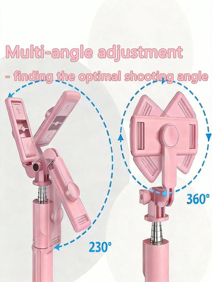 1PC Selfie Stick Wireless Selfie Stick with Tripod Stand Selfie Stick , Remote Control, Phone Holder and Built-In Tripod