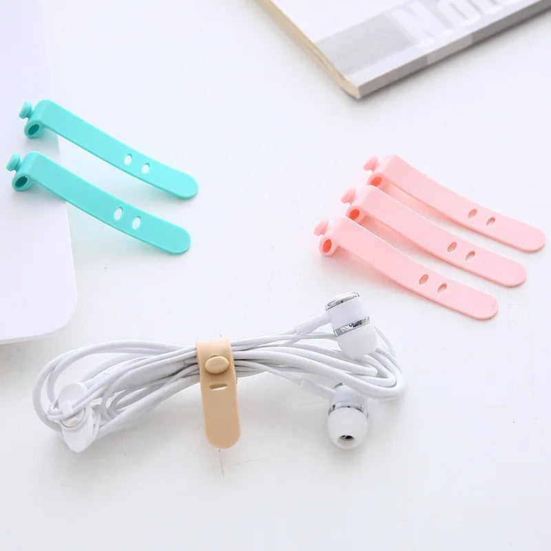 5 PCS Cable Organizer Collect Spiral Cables Order Tidy Cable Organizer under Table Cable Organizer ZMLXQ04