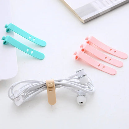 5 PCS Cable Organizer Collect Spiral Cables Order Tidy Cable Organizer under Table Cable Organizer ZMLXQ04