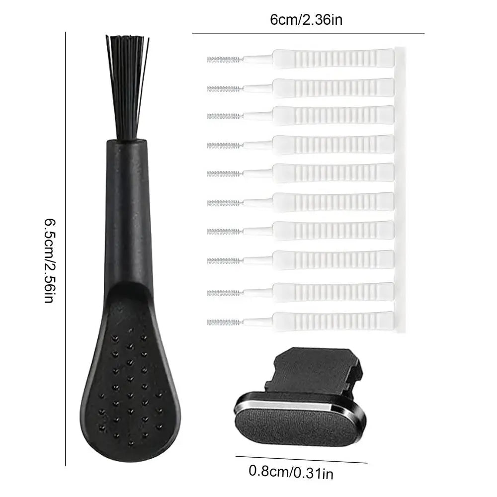 13PCS Cell Phone Port Cleaning Brush Portable Phone Cleaning Kit Reusable Cleaning Brush for Headphones Phone Speaker