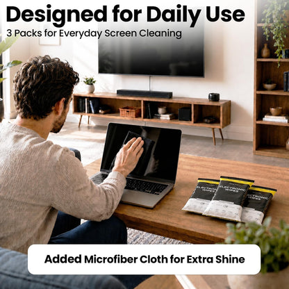 Electronic Wipes Screen Cleaner - Screen Wipes TV Screen Cleaner Wipes, Computer Screen Wipes, Laptop Screen Cleaner, Ipad & Monitor Cleaner, Screen Cleaning Wipes