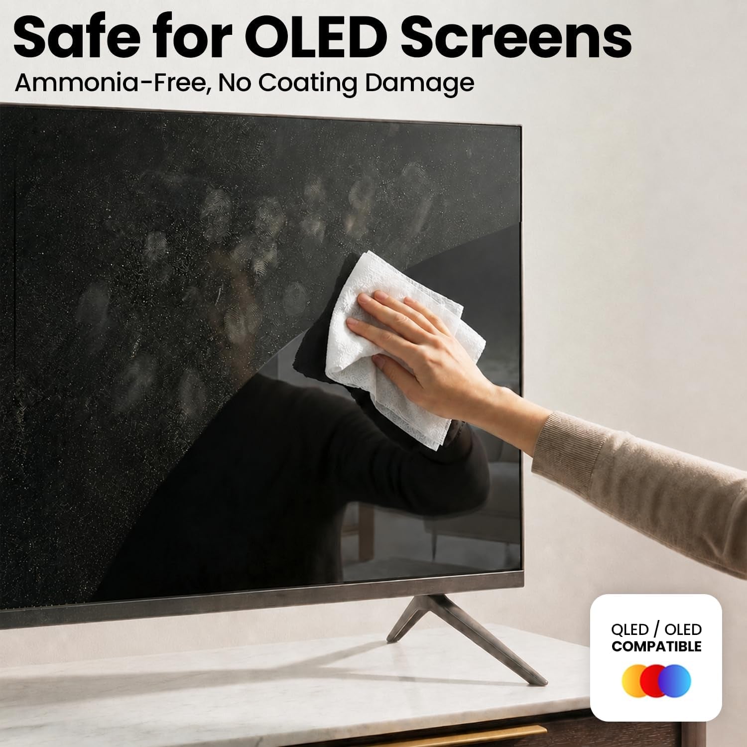 Electronic Wipes Screen Cleaner - Screen Wipes TV Screen Cleaner Wipes, Computer Screen Wipes, Laptop Screen Cleaner, Ipad & Monitor Cleaner, Screen Cleaning Wipes
