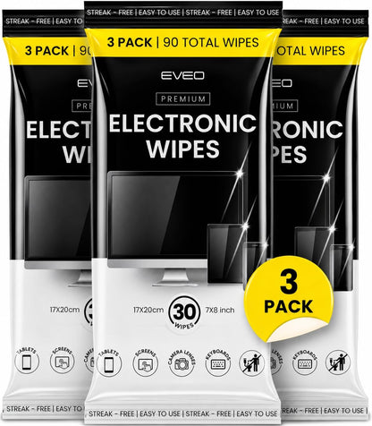 Electronic Wipes Screen Cleaner - Screen Wipes TV Screen Cleaner Wipes, Computer Screen Wipes, Laptop Screen Cleaner, Ipad & Monitor Cleaner, Screen Cleaning Wipes