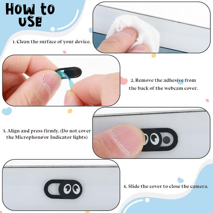 10 Pcs Laptop Camera Cover Slide, Webcam Cover Slide, Laptop Camera Cover Slide Thin, Cell Phone Camera Cover, Protect Your Privacy Security, Camera Cover for Desktop Tablet Pad